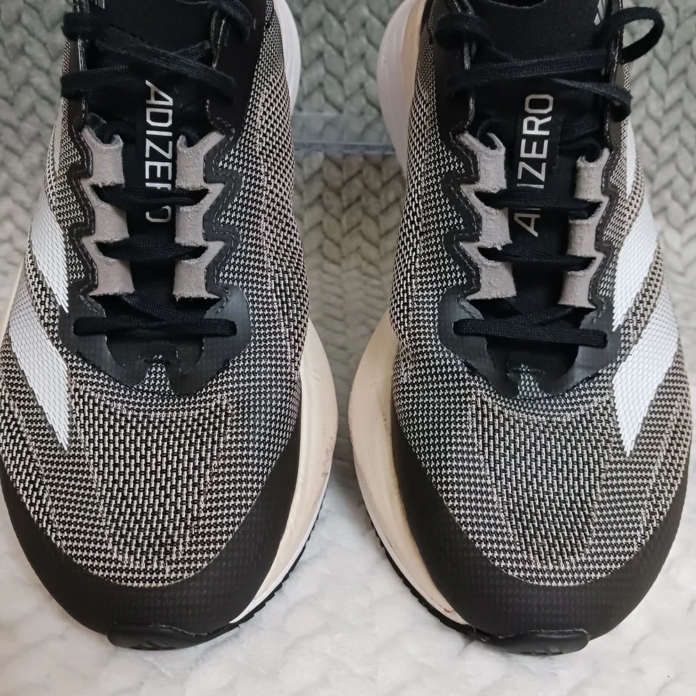 Adidas Adizero Boston 12 Black Carbon Women's Walking Running Shoes Size 7